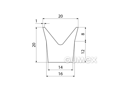 SILIKONPROFILE V-FORM